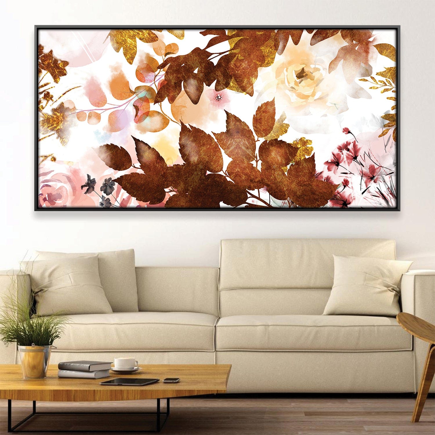 Whispers of Fall Canvas Art Clock Canvas