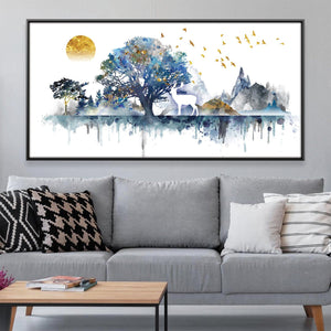 Whispers of Nature Canvas Art 50 x 25cm / Rolled Prints Clock Canvas