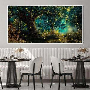 Whispers of the Fireflies Canvas Art Clock Canvas