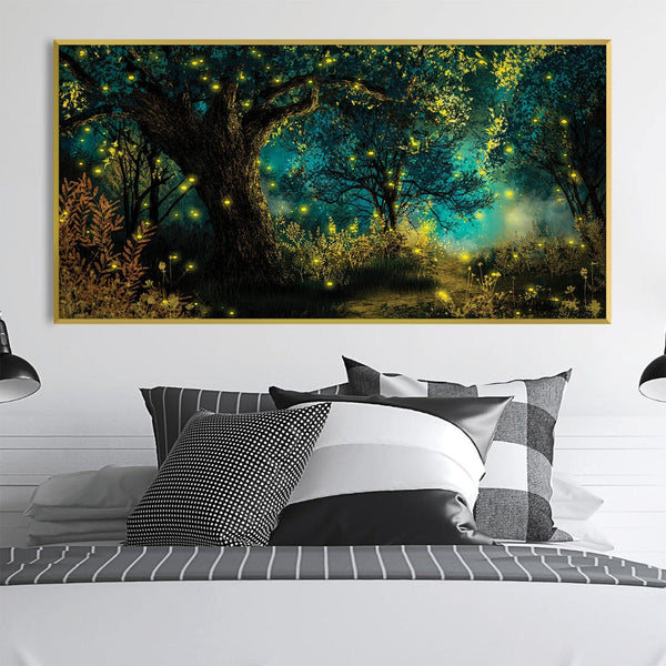Whispers of the Fireflies Canvas Art Clock Canvas