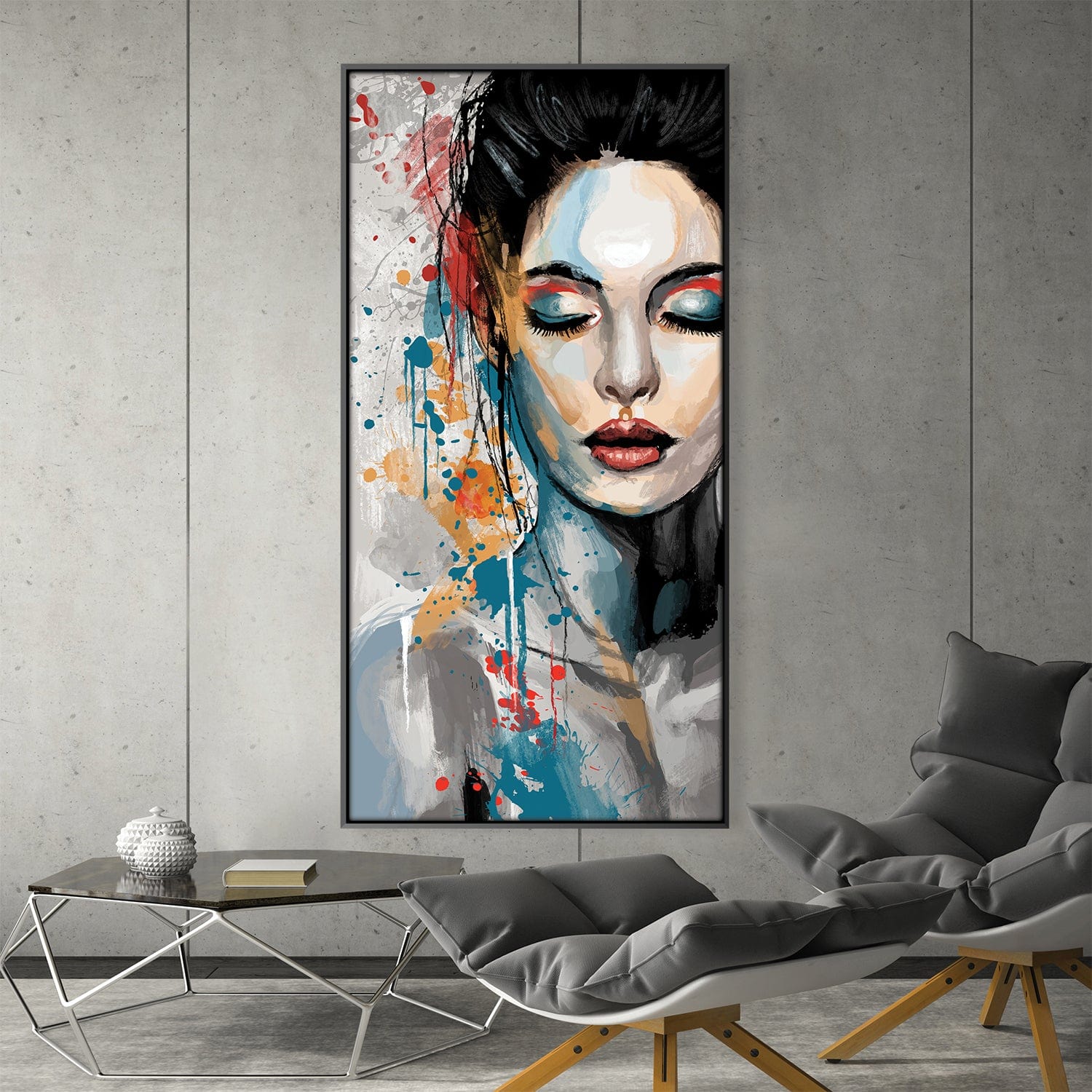 Whispers of the Palette Canvas Art Clock Canvas