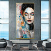 Whispers of the Palette Canvas Art Clock Canvas
