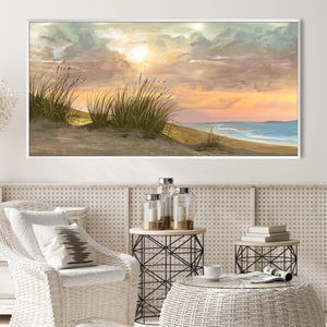 Whispers of the Shore Canvas Art Clock Canvas