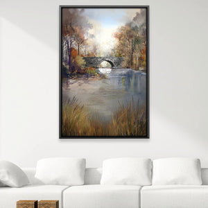 Whispers of the Stone Bridge Canvas Art 12 x 18in / Canvas Clock Canvas