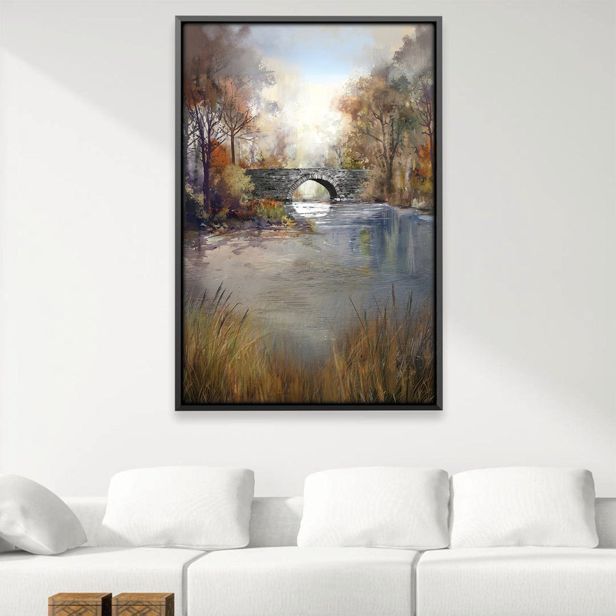 Whispers of the Stone Bridge Canvas Art 12 x 18in / Canvas Clock Canvas