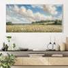 Wild Flower Breeze Canvas Art Clock Canvas