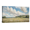 Wild Flower Breeze Canvas Art Clock Canvas