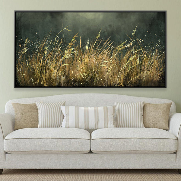 Wild Grasses Canvas Art 20 x 10in / Canvas Clock Canvas