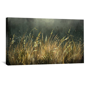 Wild Grasses Canvas Art Clock Canvas