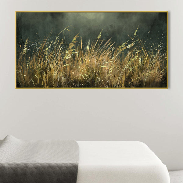 Wild Grasses Canvas Art Clock Canvas