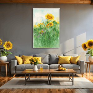 Wild Sun Whispers Canvas Art Clock Canvas