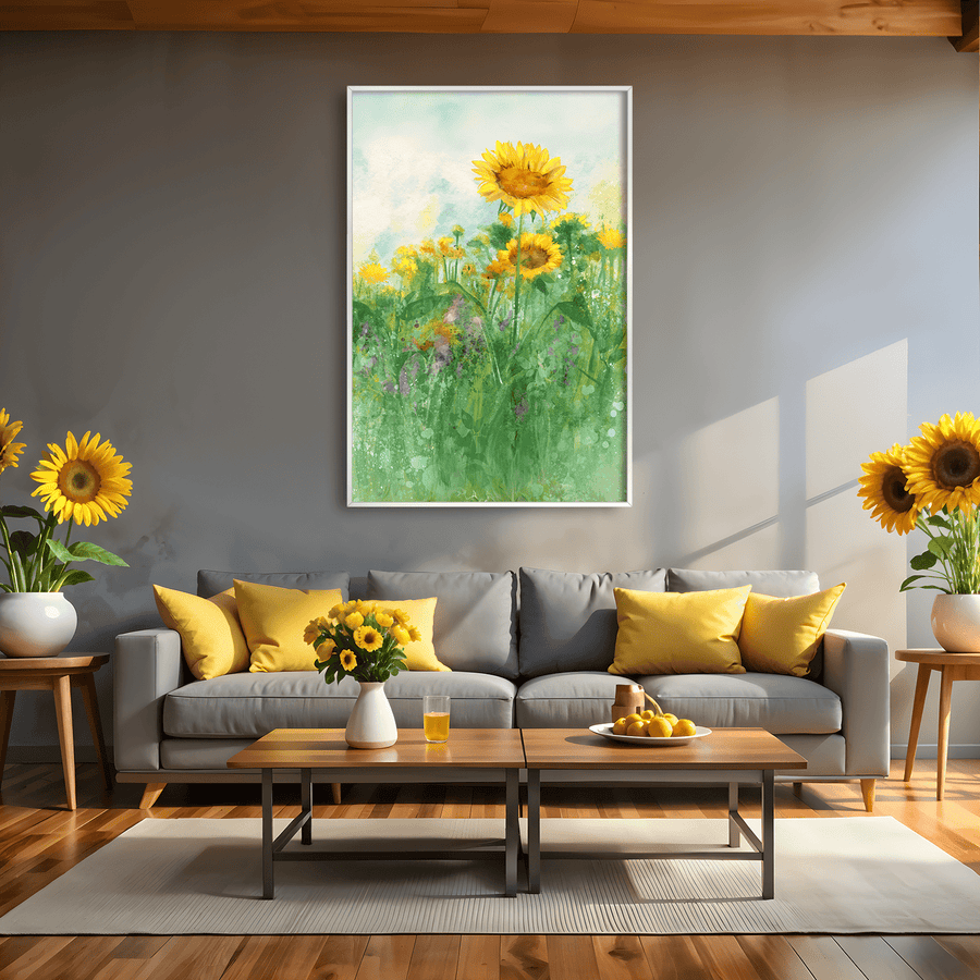 Wild Sun Whispers Canvas Art Clock Canvas