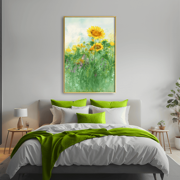 Wild Sun Whispers Canvas Art Clock Canvas