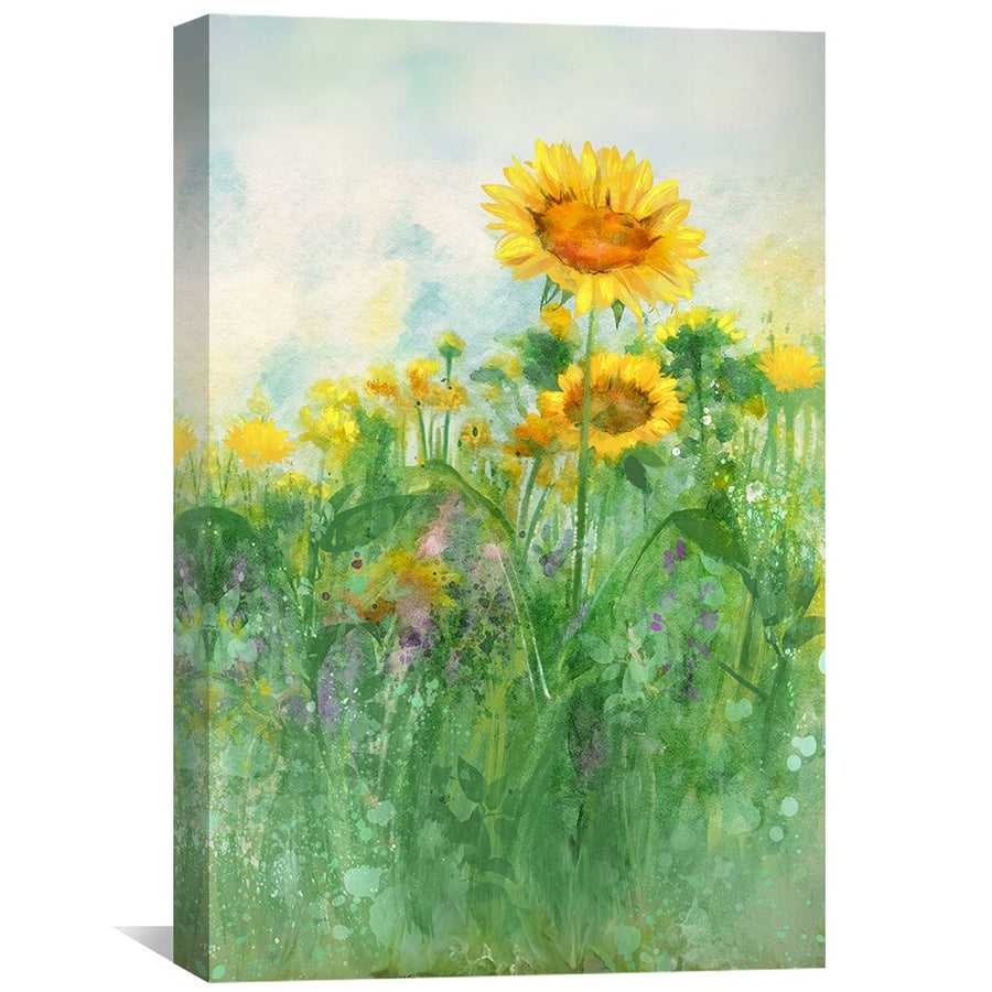 Wild Sun Whispers Canvas Art Clock Canvas