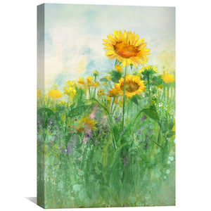 Wild Sun Whispers Canvas Art Clock Canvas