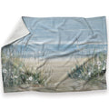 Wildflower Edge Blanket Blanket 30 x 40in Clock Canvas