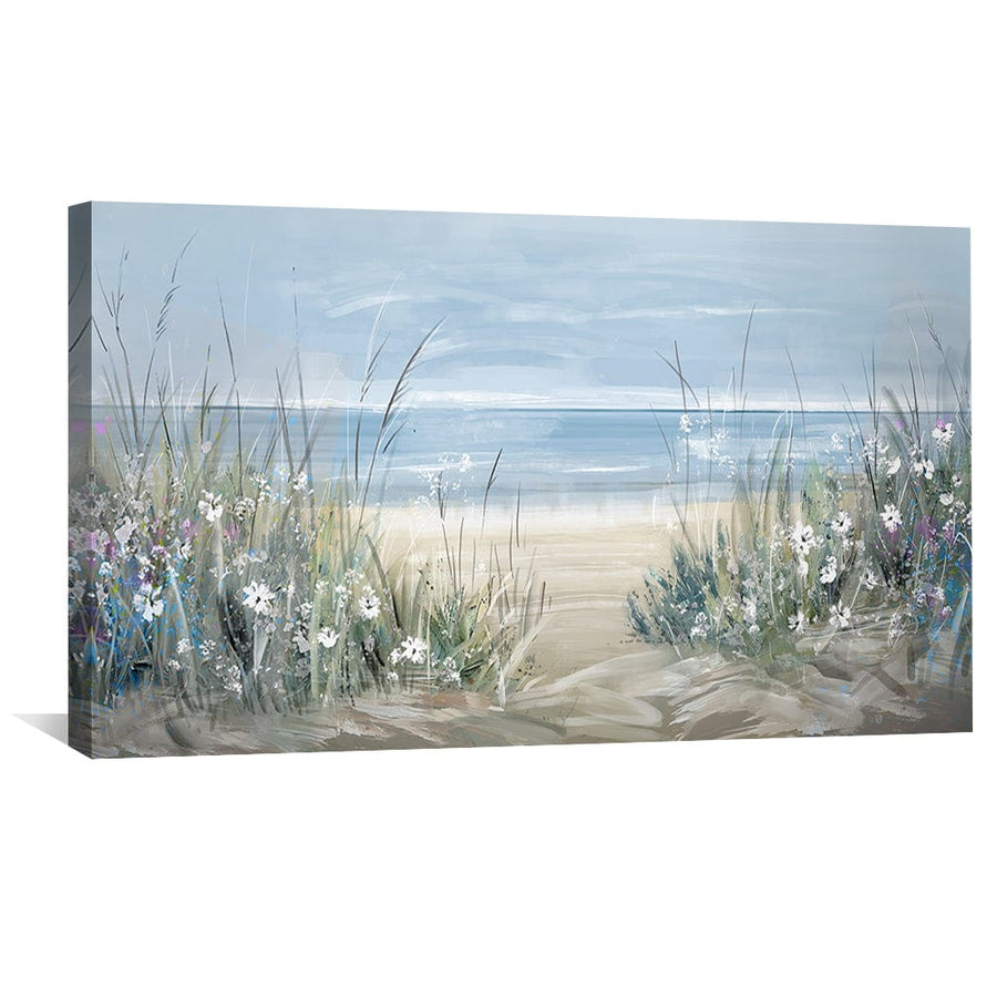 Wildflower Edge Canvas Art Clock Canvas