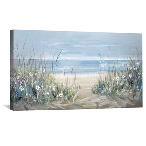 Wildflower Edge Canvas Art Clock Canvas