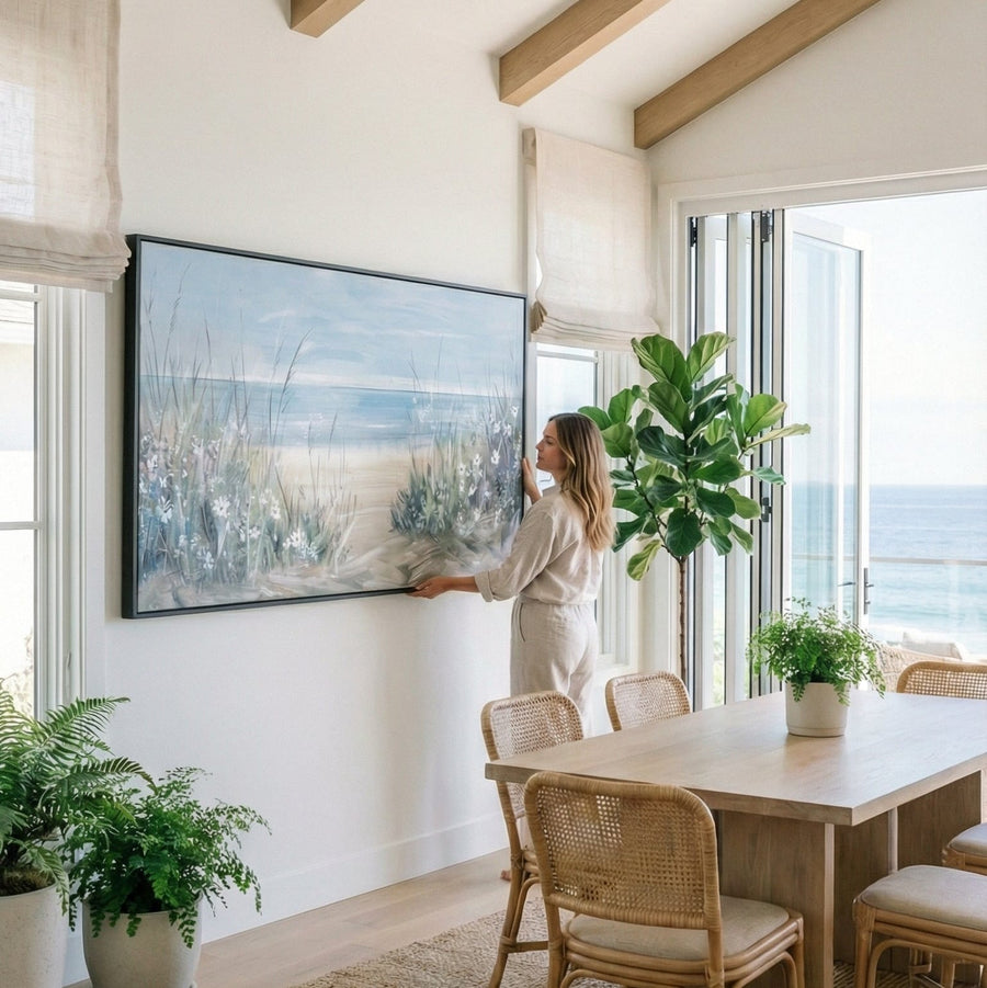 Wildflower Edge Canvas Art Clock Canvas
