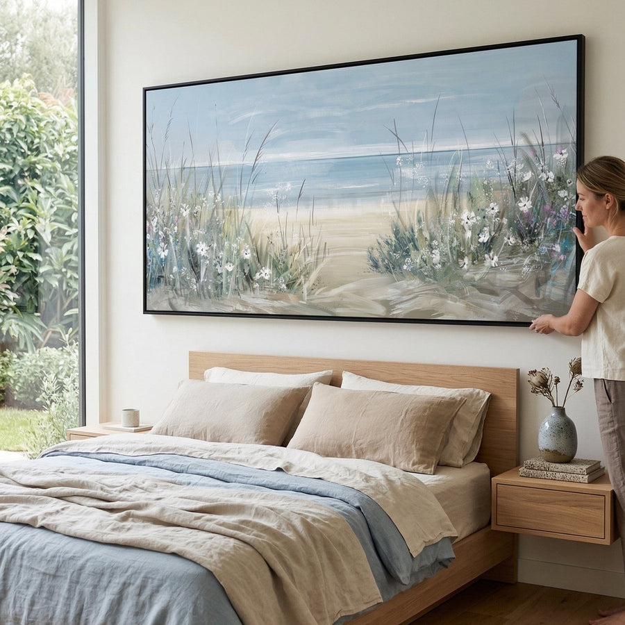 Wildflower Edge Canvas Art Clock Canvas