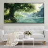 Willow By The Water Canvas Art Clock Canvas