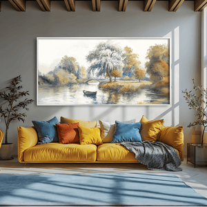 Willow River Canvas Art Clock Canvas