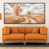 Winding Through Autumn Canvas Art 20 x 10in / Canvas Clock Canvas