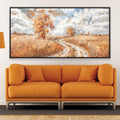 Winding Through Autumn Canvas Art 20 x 10in / Canvas Clock Canvas