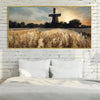 Windmill Whispers Canvas Art Clock Canvas
