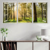 Window to Forestry Canvas Art Clock Canvas