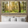 Window to Forestry Canvas Art Clock Canvas