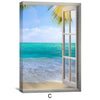 Window to Paradise Canvas Art Clock Canvas