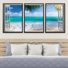 Window to Paradise Canvas Art Clock Canvas
