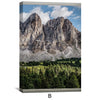 Window to Peitlerkofel Canvas Art Clock Canvas