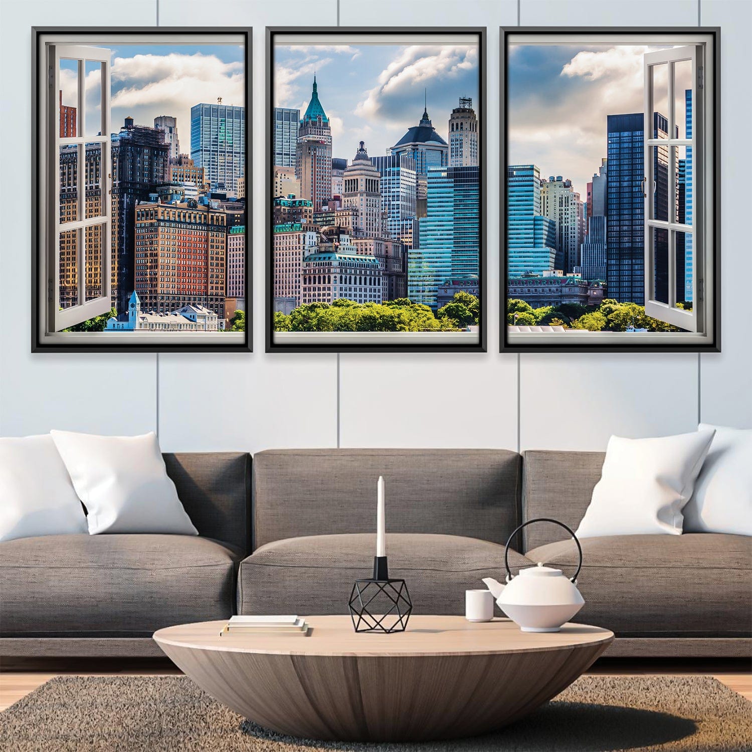 Window to the City Canvas Set of 3 / 12 x 18in / Canvas product thumbnail