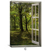 Window to the Fawn Canvas Art Clock Canvas