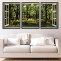 Window to the Fawn Canvas Art Clock Canvas