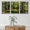 Window to the Fawn Canvas Art Clock Canvas