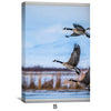 Window to the Geese Canvas Art Clock Canvas