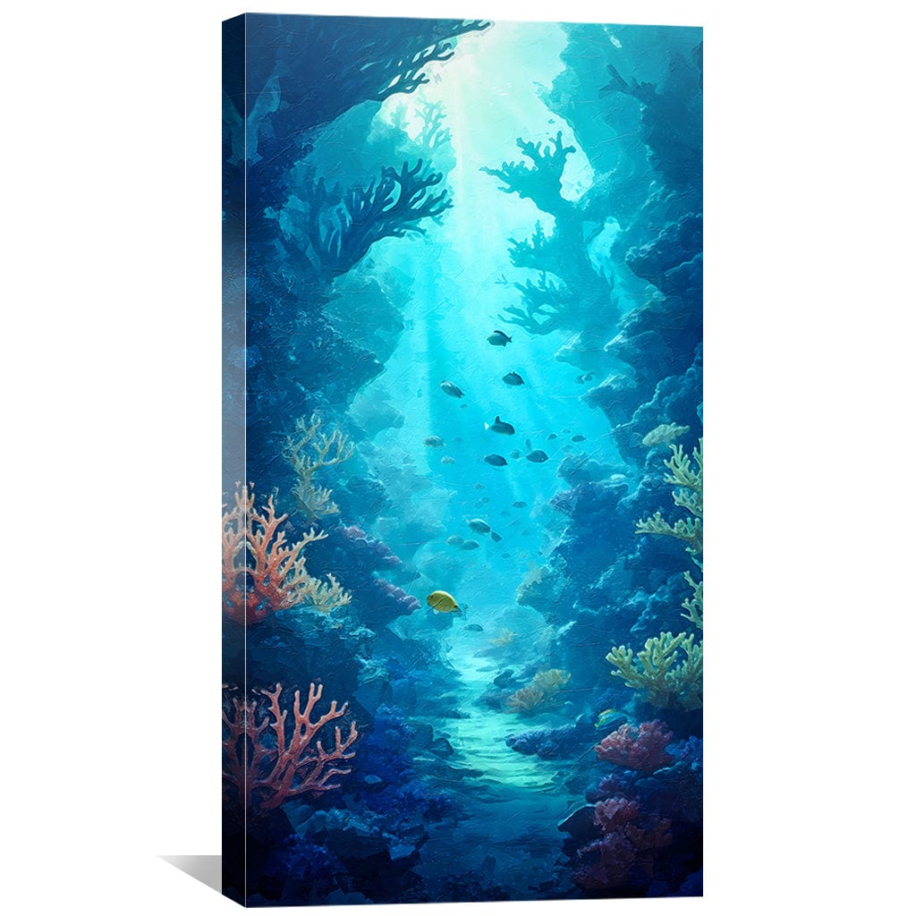 Window to The Ocean Canvas Art Clock Canvas