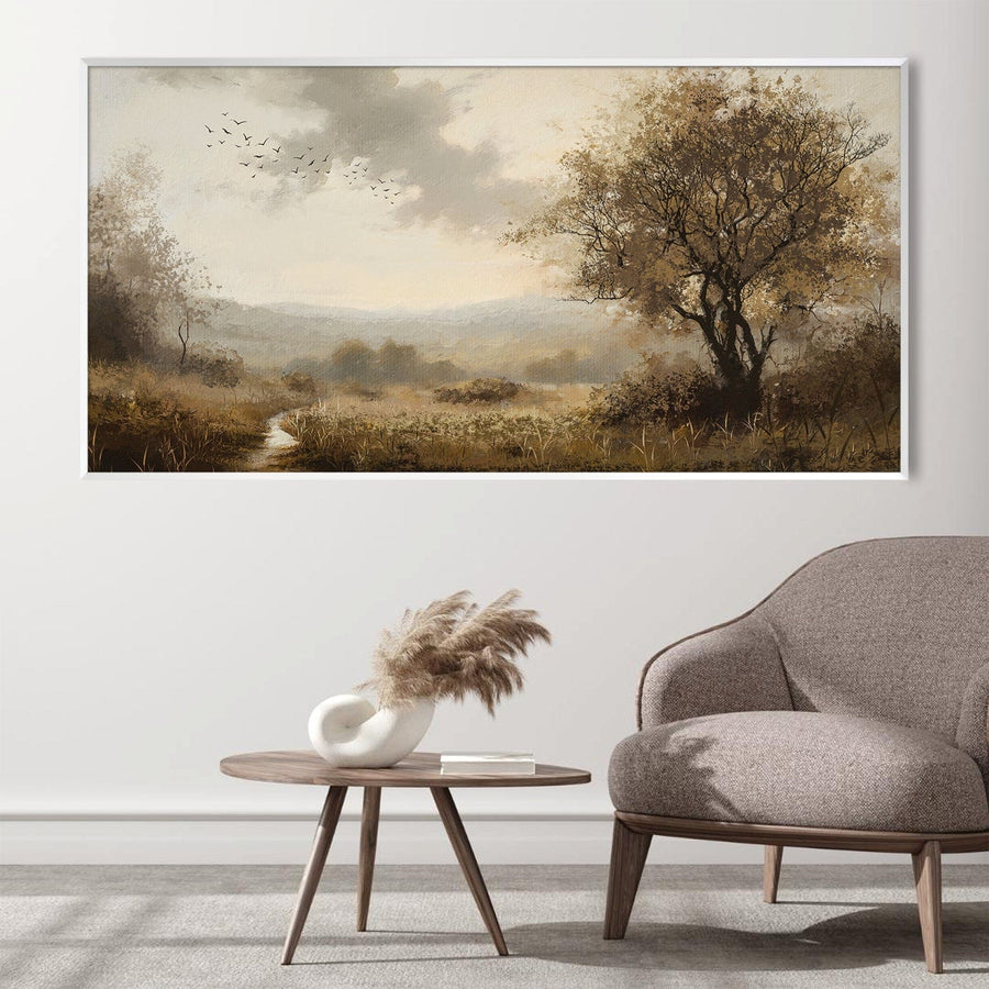 Windswept Calm Canvas Art Clock Canvas