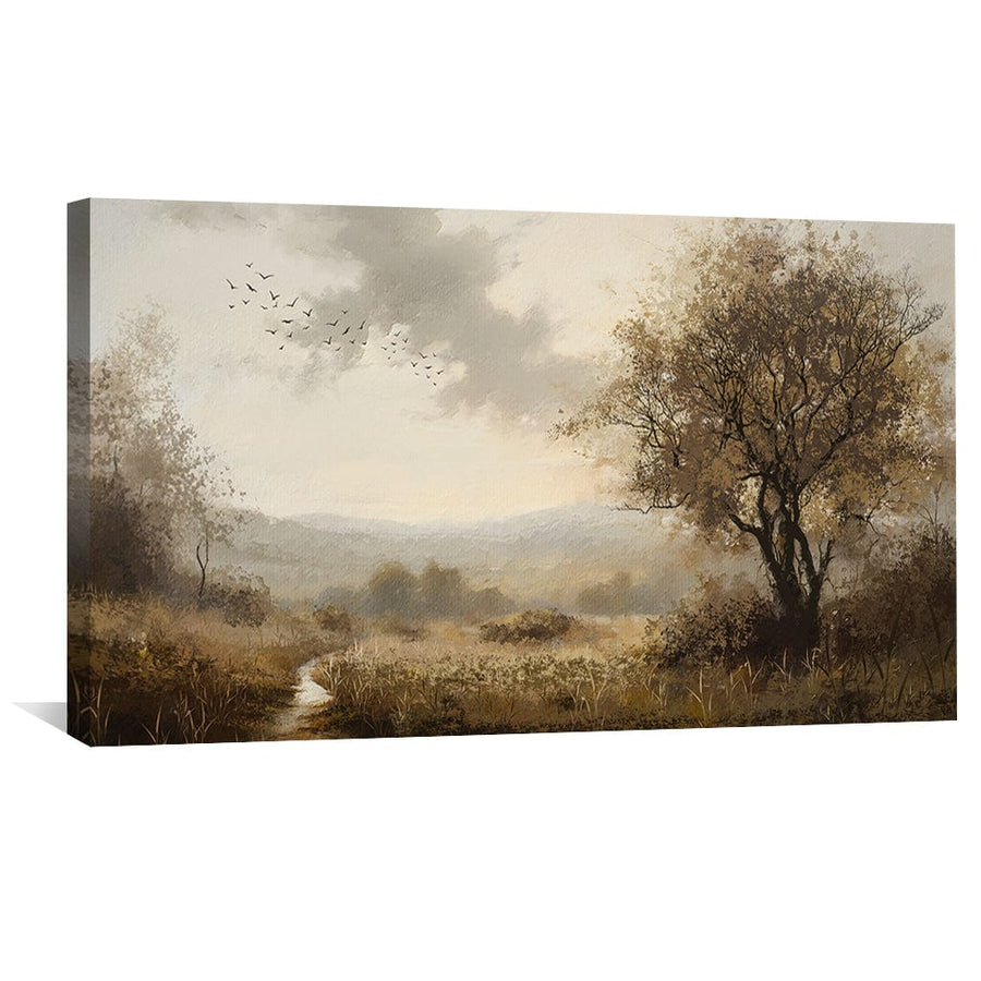 Windswept Calm Canvas Art Clock Canvas