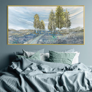 Windswept path Canvas Art Clock Canvas