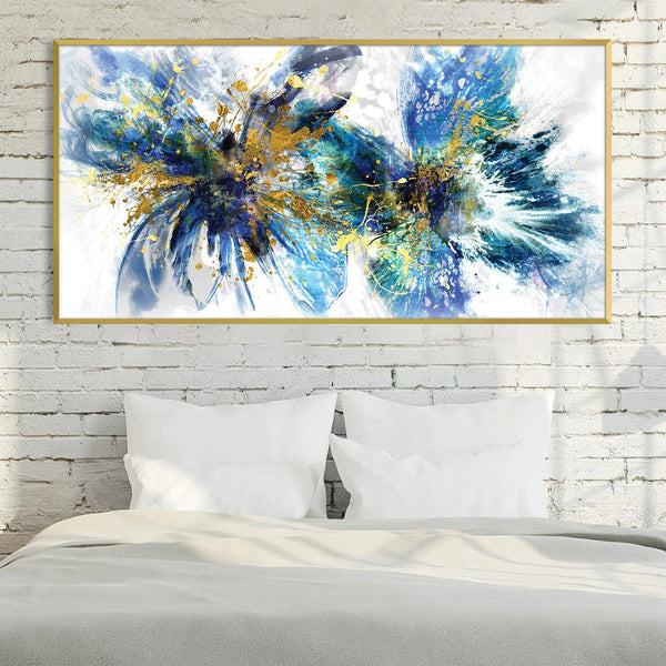 Winged Abstract Duo Canvas Art Clock Canvas