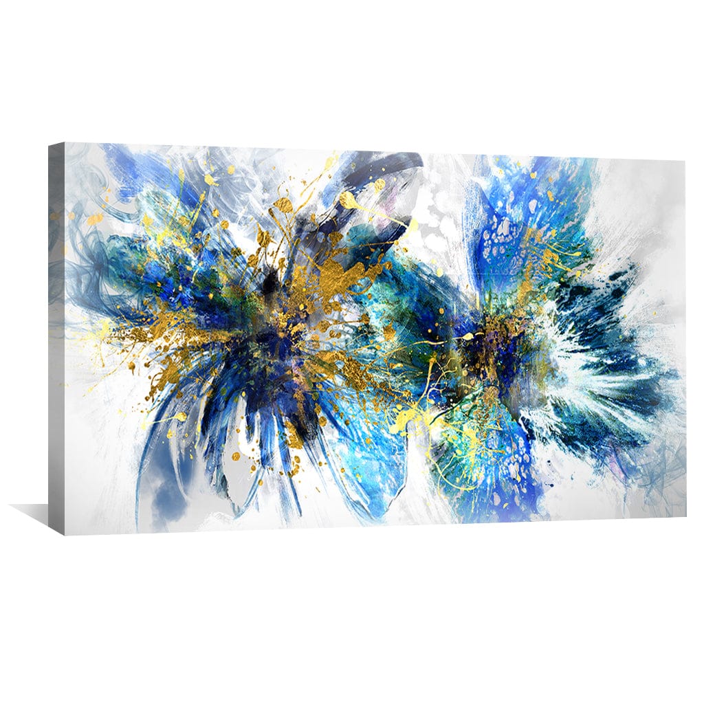 Winged Abstract Duo Canvas Art Clock Canvas