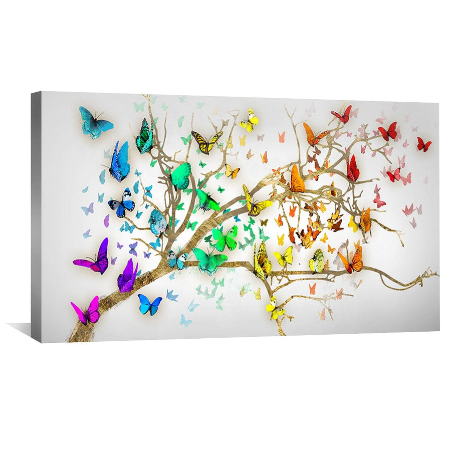 Winged Branches Canvas Art Clock Canvas