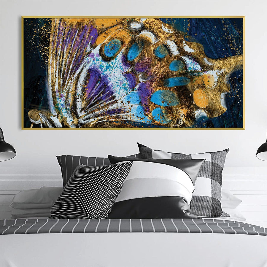 Winged Elegance Canvas Art Clock Canvas