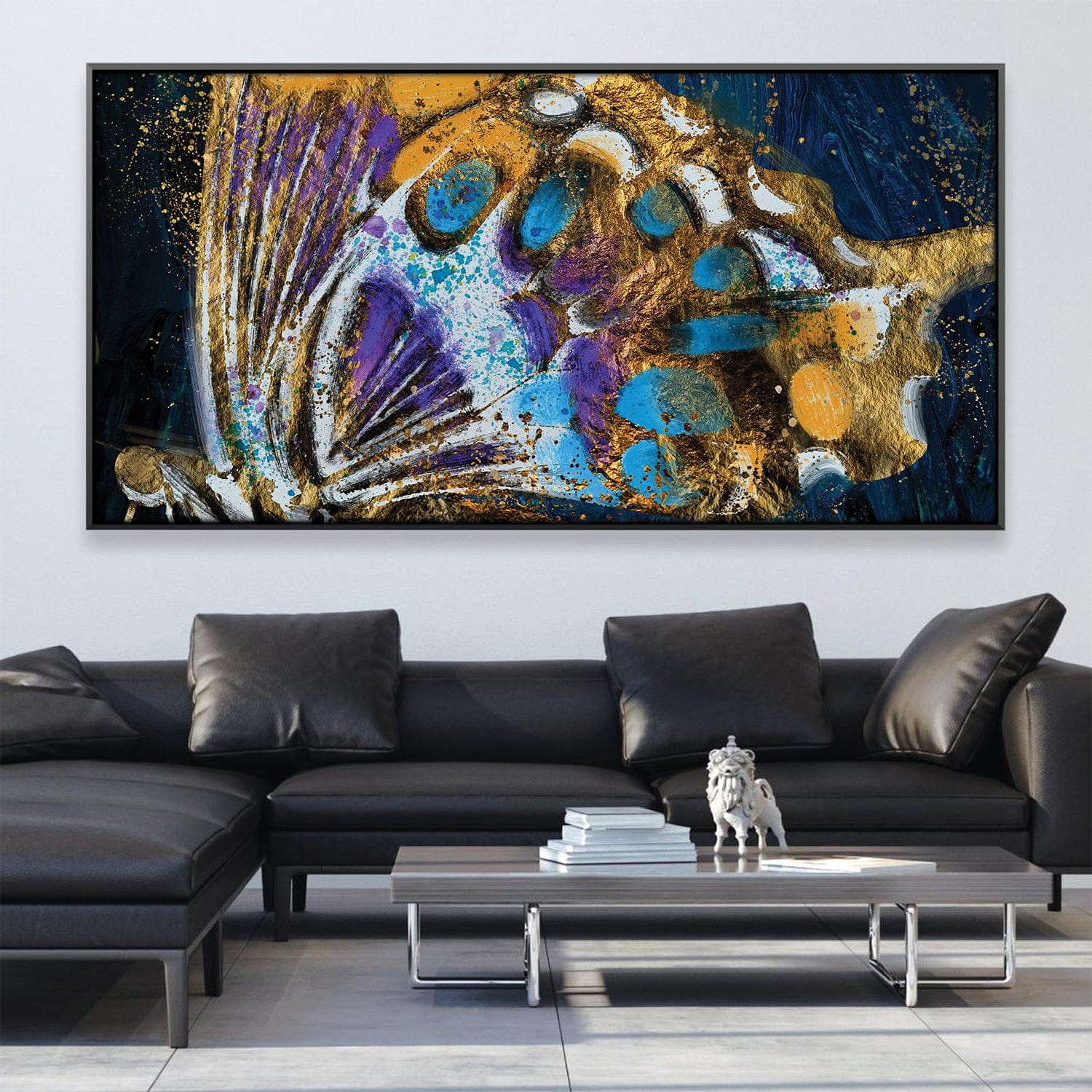 Winged Elegance Canvas Art Clock Canvas