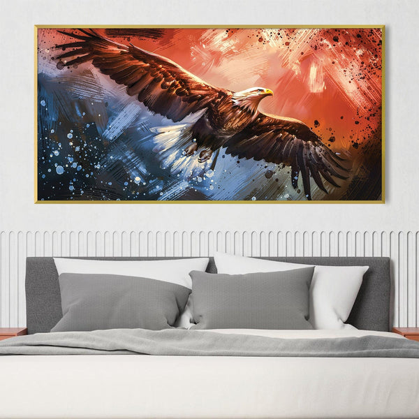 Wings of Liberty Canvas Art Clock Canvas