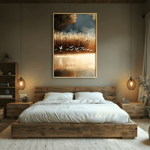 Wings of the Marsh Canvas Art Clock Canvas